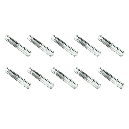 Kit 10 Piteiras de Vidro 3,5cm x 5mm